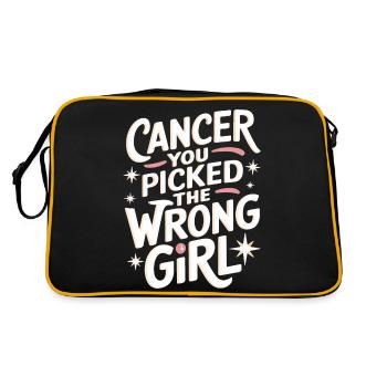 Sensibilisation au cancer Cancer Cancer du sein - Sac Retro - noir/or - Dos