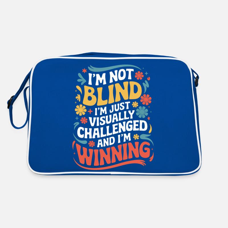 Blinde Blindheit Sehbehinderte Menschen Retro Tasche