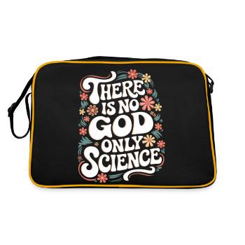 Atheism, Atheist, Anti-Religion, Agnostic - Retro Bag - black/gold - Back