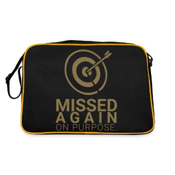 Missed Again - On Purpose - Retro Bag - black/gold - Back