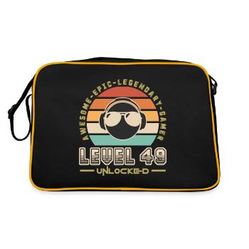 Level 49 - Retro Bag - black/gold - Back