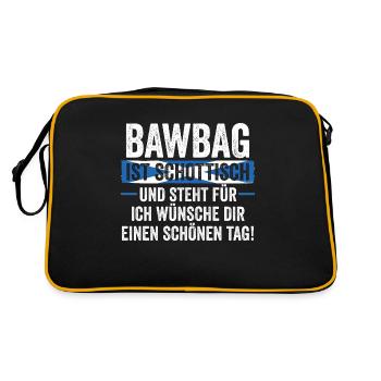 Scots Scottish Scotland - Retro Bag - black/gold - Back