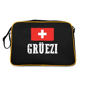 Suisse Suisse - Sac Retro - noir/or - Dos