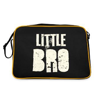 Geschenkidee für kleinen Bruder - Retro Tasche - Schwarz/Gold - Hinten