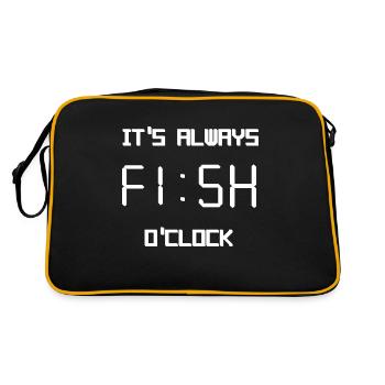 it's always fish o'clock - Sac Retro - noir/or - Dos
