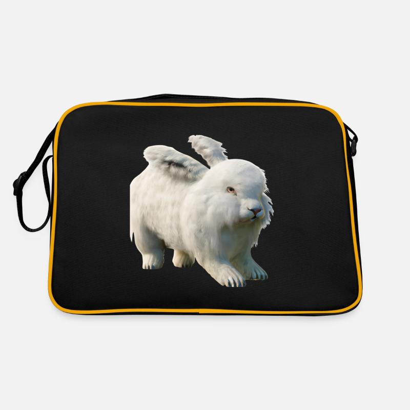 Fluffy Angora rabbit Retro Bag