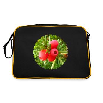 L’if, un conifère indigène - Sac Retro - noir/or - Dos