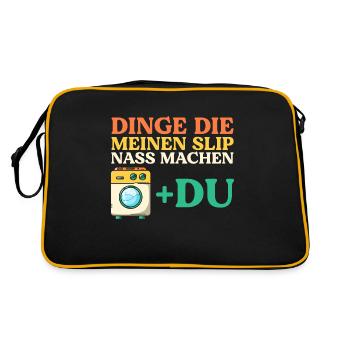 Things that wet my panties - Retro Bag - black/gold - Back