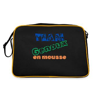 Team Foam Knees - Retro Bag - black/gold - Back