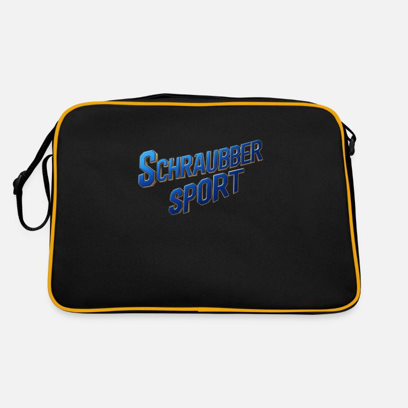 Schrauber Sport - Retro Tasche - Schwarz/Gold