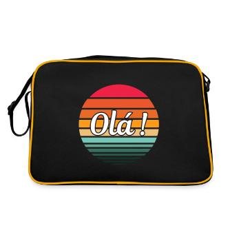 Hello! - Retro Bag - black/gold - Back