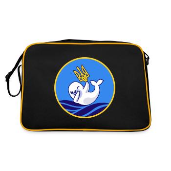 UKRAINE support ukraini Zelenskyj PRO-ukraina - Retro Bag - black/gold - Back