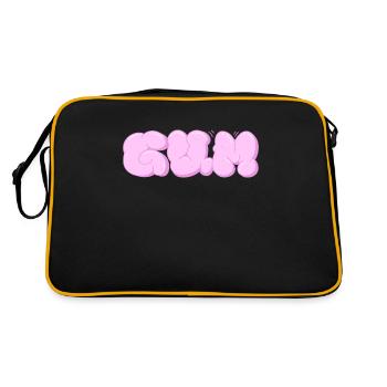 Gumzauber: Chewing Gum Lettering - Retro Bag - black/gold - Back