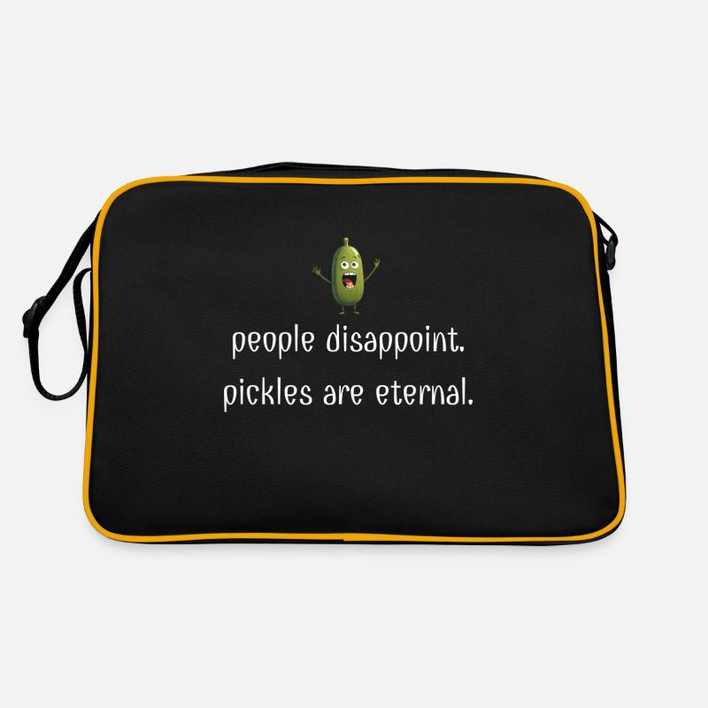 Les gens déçoivent. Les cornichons sont éternels L’amour des cornichons Sac Retro