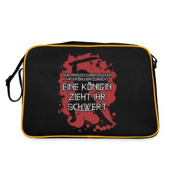 Reine avec sort de couronne d’épée - Sac Retro - noir/or - Dos