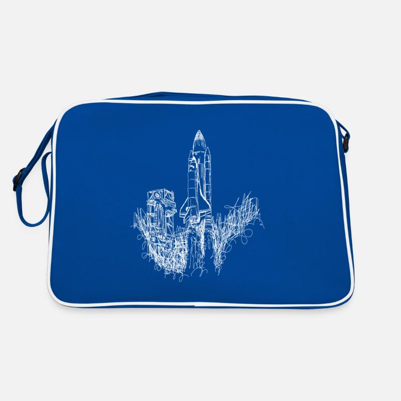 Space Shuttle Launch Scribble Retro Bag