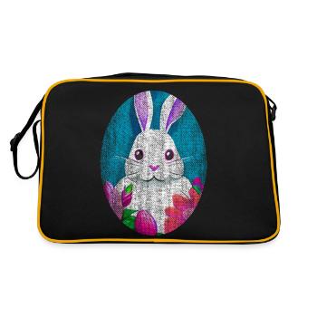 Easter Bunny retro usagé - look cool - Sac Retro - noir/or - Dos