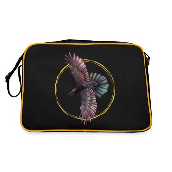 Corbeau - Sac Retro - noir/or - Dos