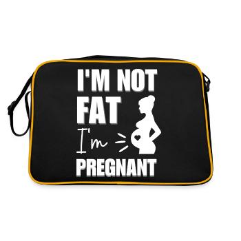 Je ne suis pas grosse je suis enceinte - Sac Retro - noir/or - Dos