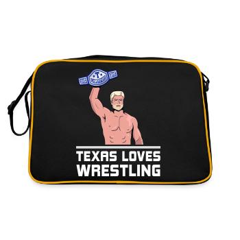 Conception de lutte au Texas pour les fiers fans du Texas - Sac Retro - noir/or - Dos