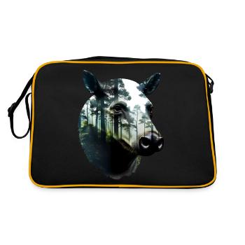 Tapir - Sac Retro - noir/or - Dos