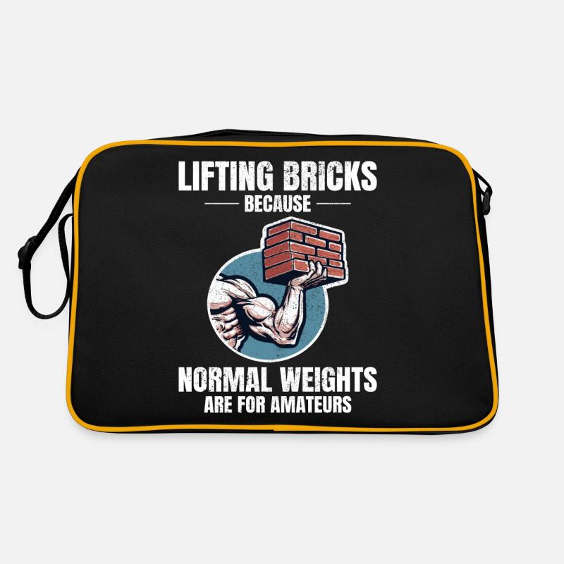 Bricklifting Humor: Beyond Ordinary Weights Bricks Retro Bag