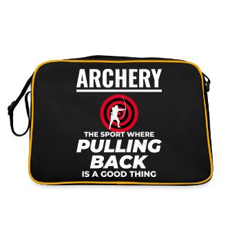 Tir à l’arc Cibles Archer Bullseye Tir Sport - Sac Retro - noir/or - Dos