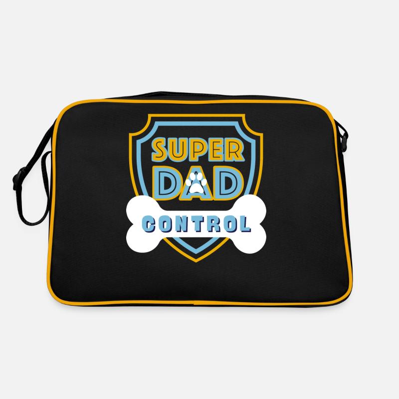 Super Dad Control Light Blue Retro Tasche