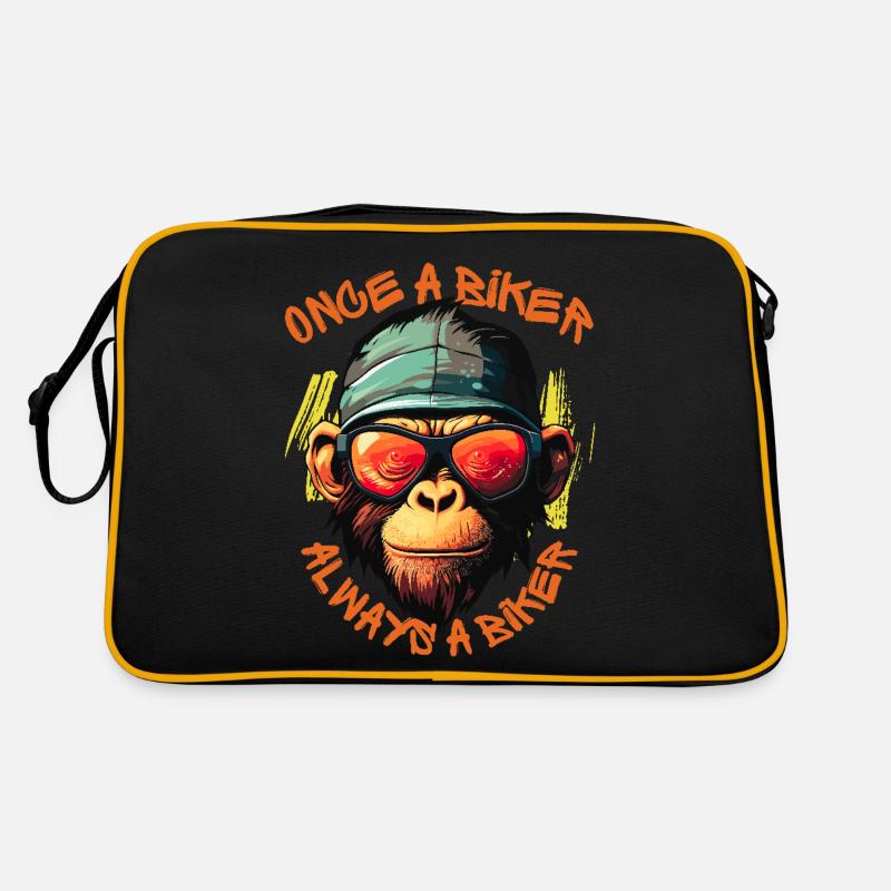 Once A Biker - Always A Biker Retro Bag
