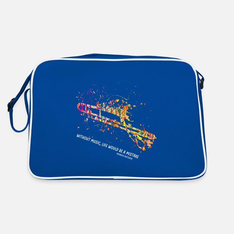 Trombone instrument color explosion Retro Bag