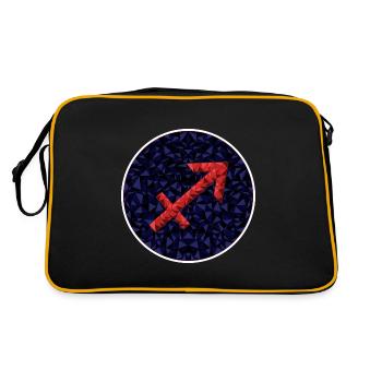 Saggitarius - Retro Tasche - Schwarz/Gold - Hinten