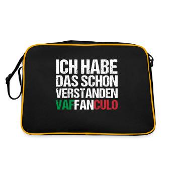 Italy Italian Vaffanculo - Retro Bag - black/gold - Back