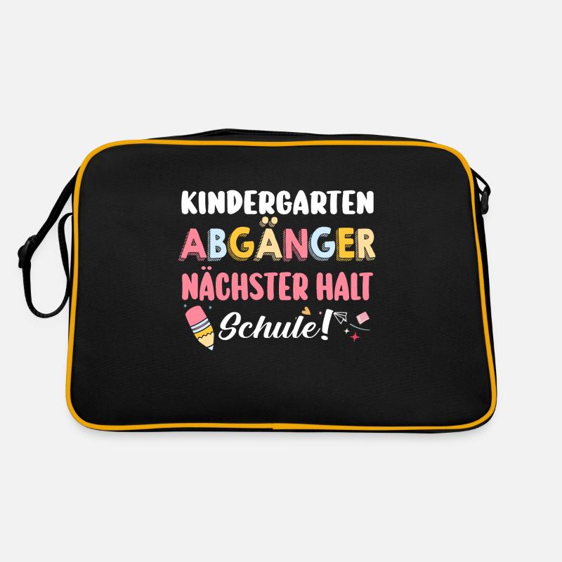 1 Grade School Child Back to School Kindergarten Kita E Retro Bag
