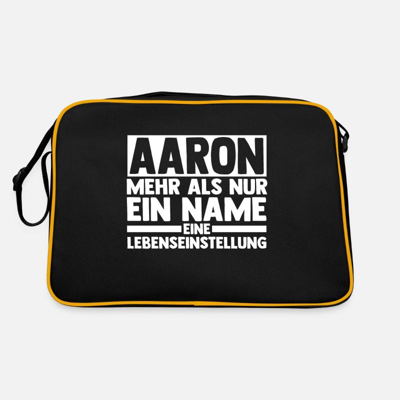 Vorname Aaron Retro Tasche