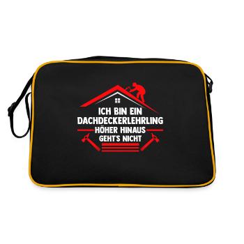 Roofing training apprentice Auzbi roofer - Retro Bag - black/gold - Back