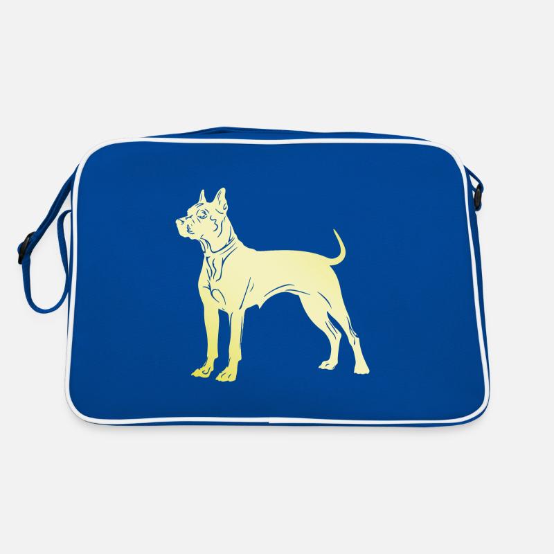 Silhouette de chien Pit Terrier Sac Retro