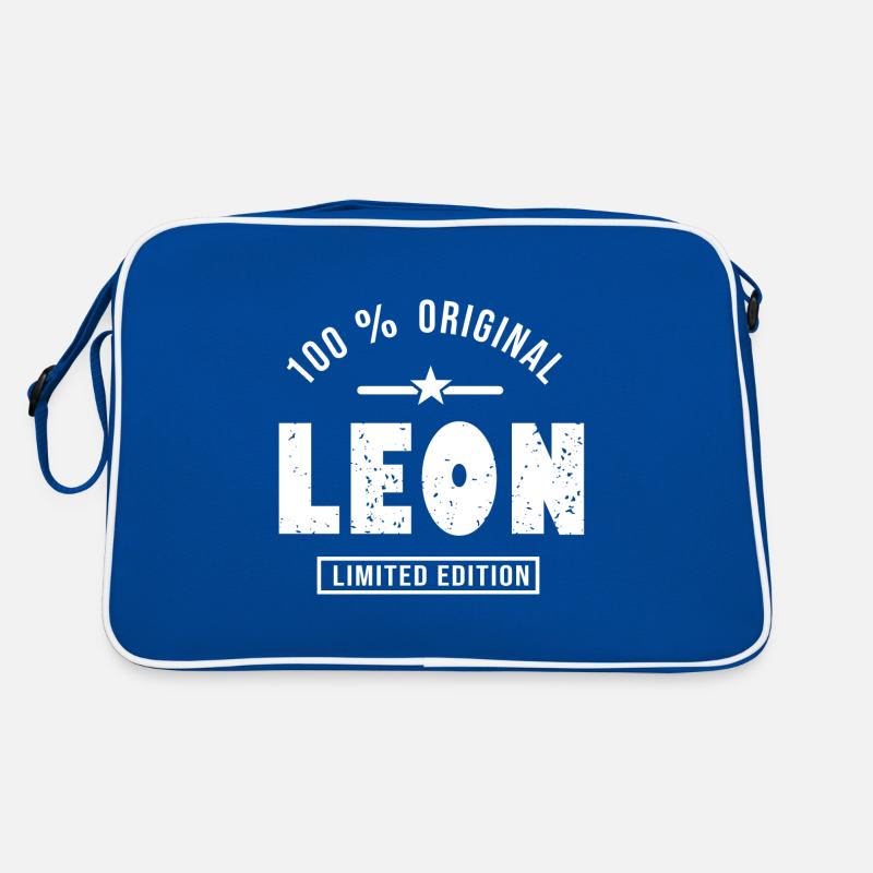 leon original gift presonnalized first name leon Retro Bag