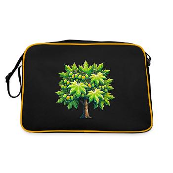 Feuille d’érable Érable Canadien Canada Nature - Sac Retro - noir/or - Dos