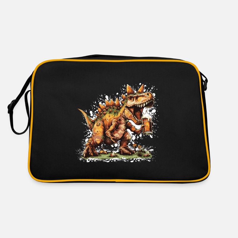 Dinosaurier stegosaurus Bier Retro Tasche
