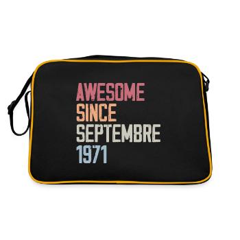 Légende Septembre 1971 Anniversaire Cadeau 1971 - Sac Retro - noir/or - Dos