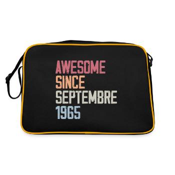 Légende Septembre 1965 Anniversaire Cadeau 1965 - Sac Retro - noir/or - Dos