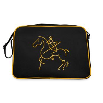 Cavalier guetteur - Sac Retro - noir/or - Dos