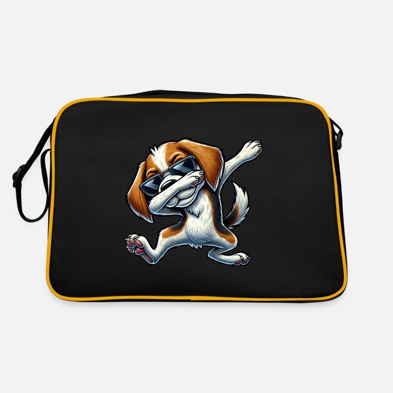 Mignon Beagle Chien Dabbing Dessin Animé Dab Sac Retro
