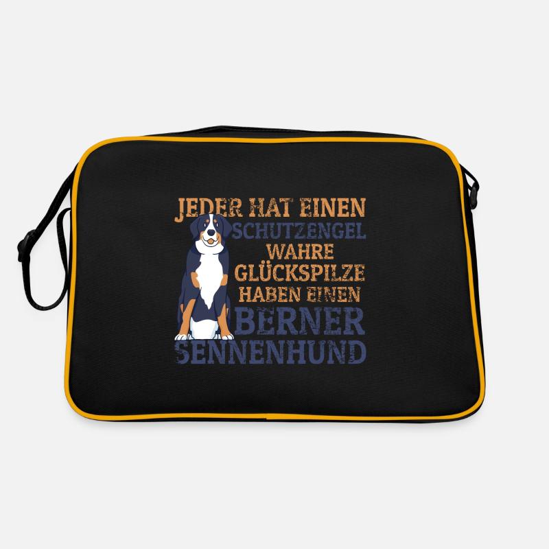 Berner Sennenhund Sennenhunde Schutzengel Retro Tasche
