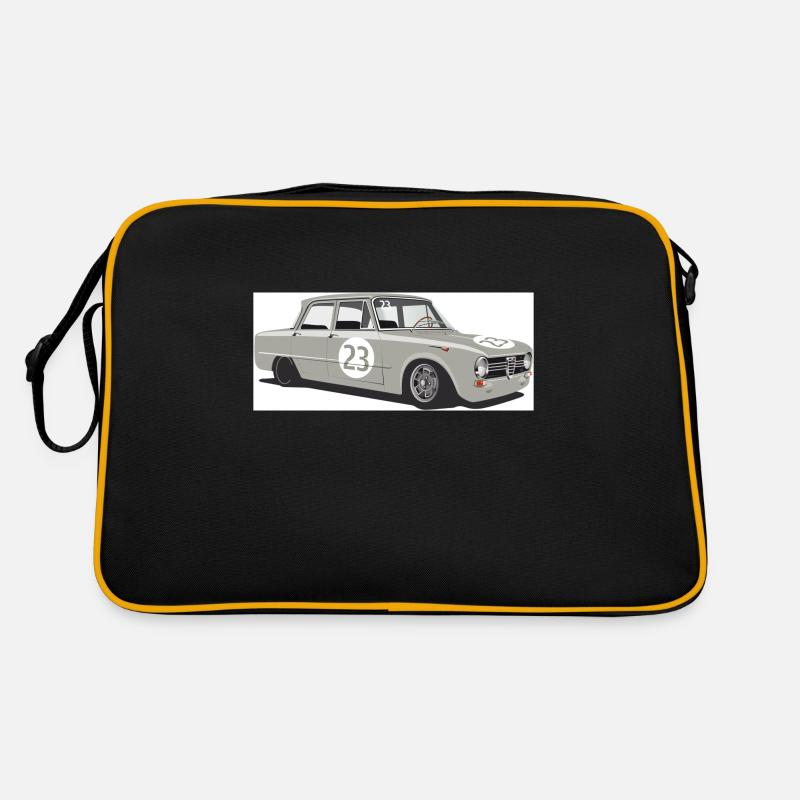  GIULIA - Retro Tasche - Schwarz/Gold