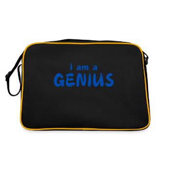Je suis un GÉNIE - Sac Retro - noir/or - Dos