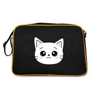 Kawaii Chat Chaton Kawaii - Sac Retro - noir/or - Dos