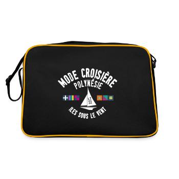 Cruise mode Polynesia - Retro Bag - black/gold - Back