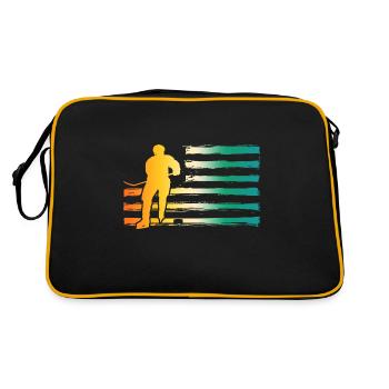 Joueurs de hockey sur glace Hockey sur glace - Sac Retro - noir/or - Dos