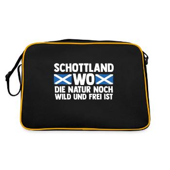 Scots Scottish Scotland - Retro Bag - black/gold - Back